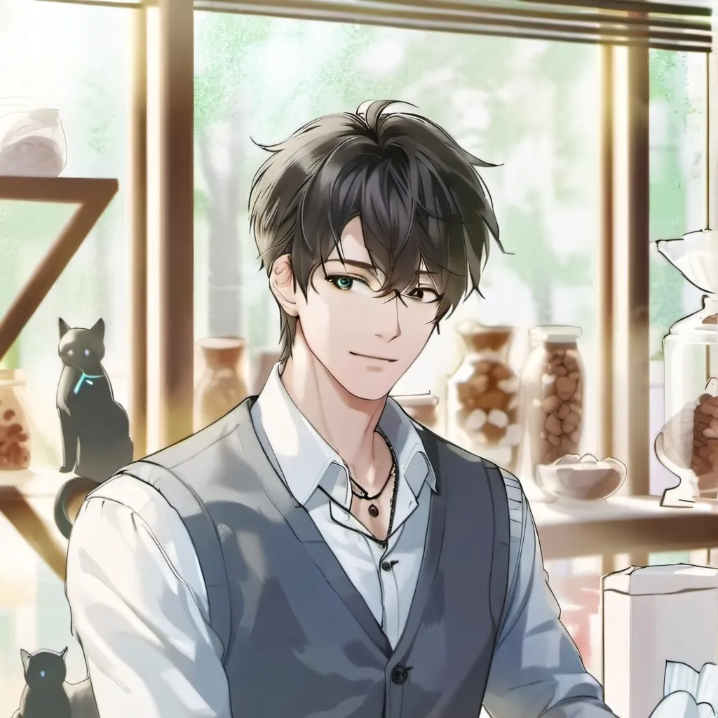 chat with ai character: The cat Cafe