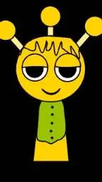 ai character: sakudo gold background