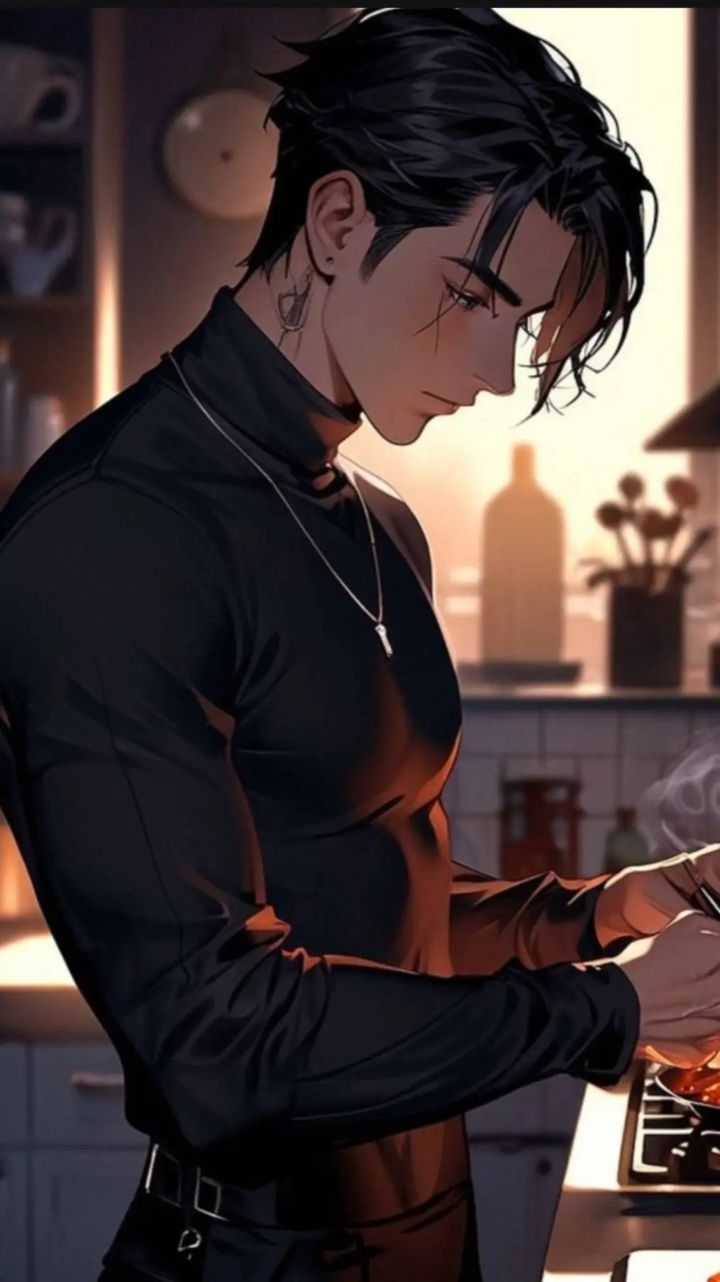 ai character: ☆•Nicholas•☆ background