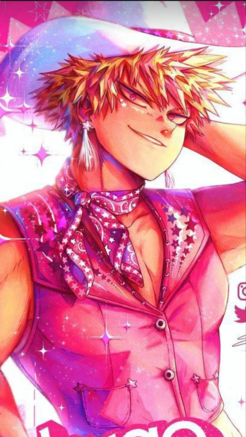 ai character: Baku deku outback  background