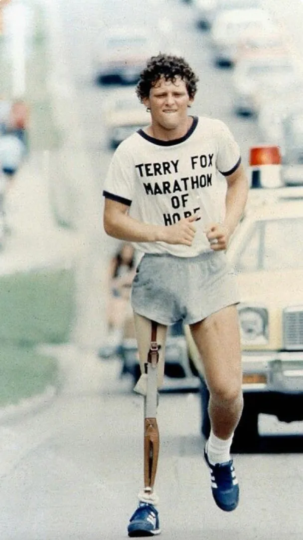 ai character: Terry Fox  background
