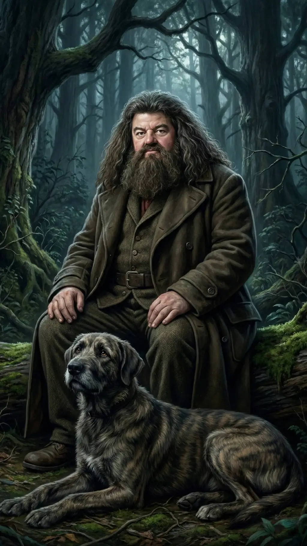 ai character: Rubeus Hagrid background