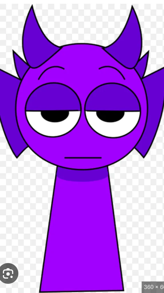 ai character: Durple background