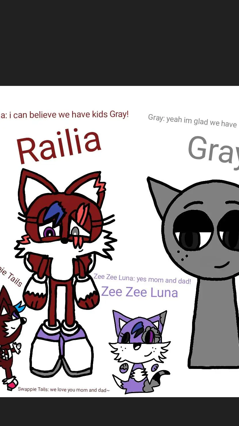 ai character: Gray x Railia kids background