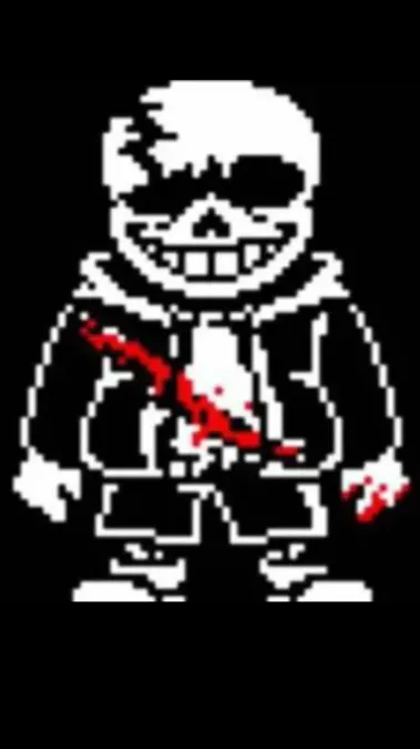ai character: Sans phase 3 background