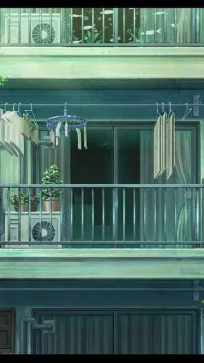 ai character: Balcony kiss background