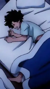 ai character: Sleeping Izuku background