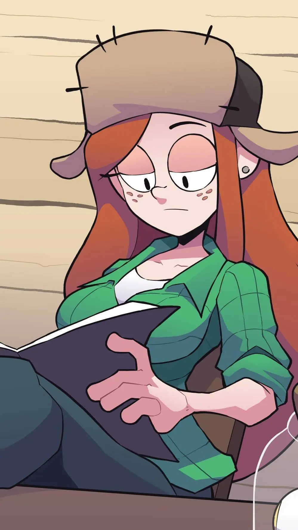 ai character: Wendy Corduroy background