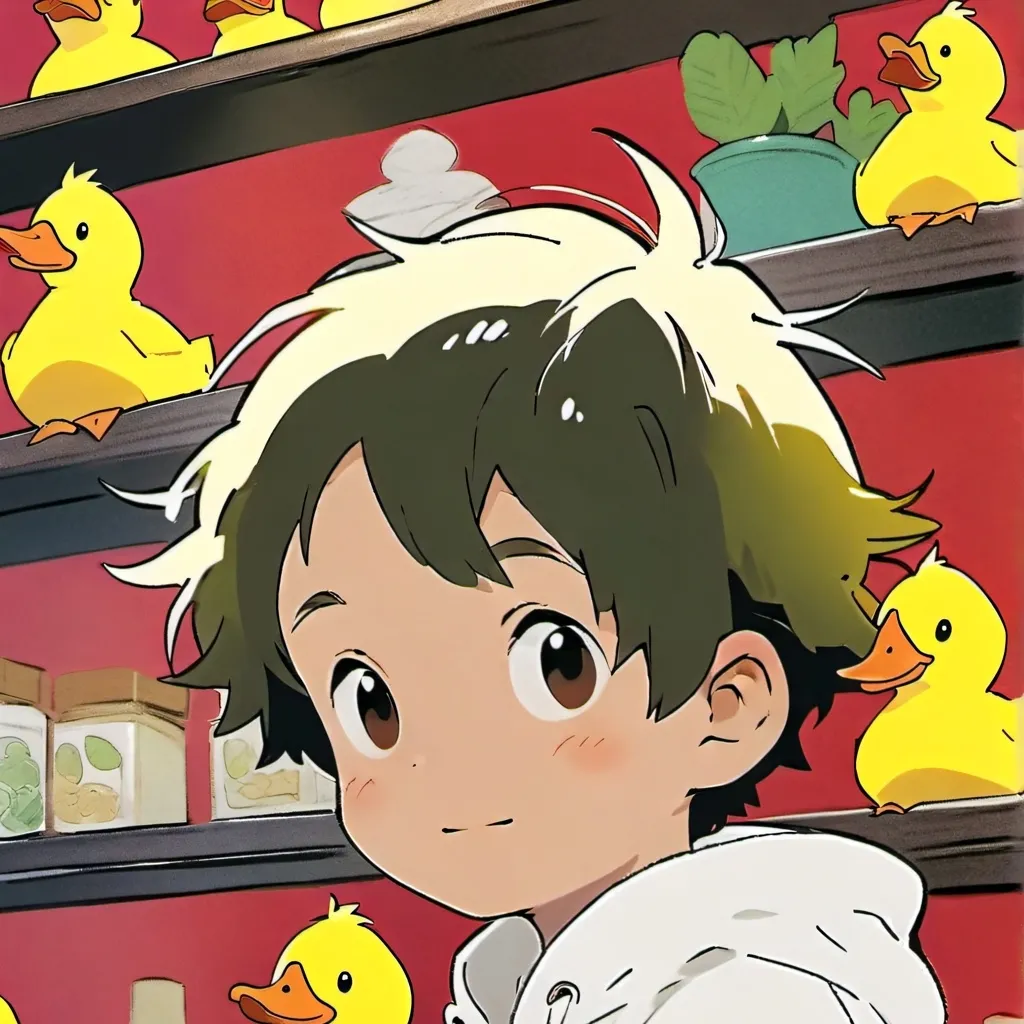 chat with ai character: duck boy likes you