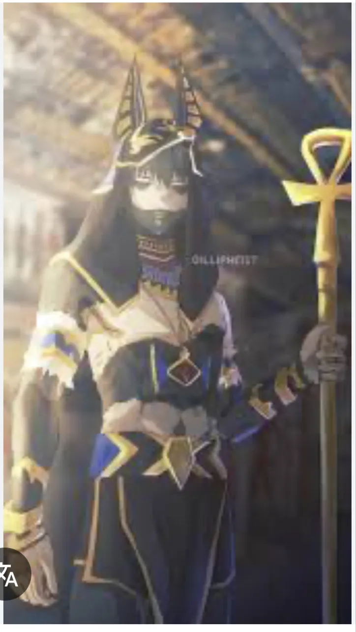 ai character: Egyptian dabi background