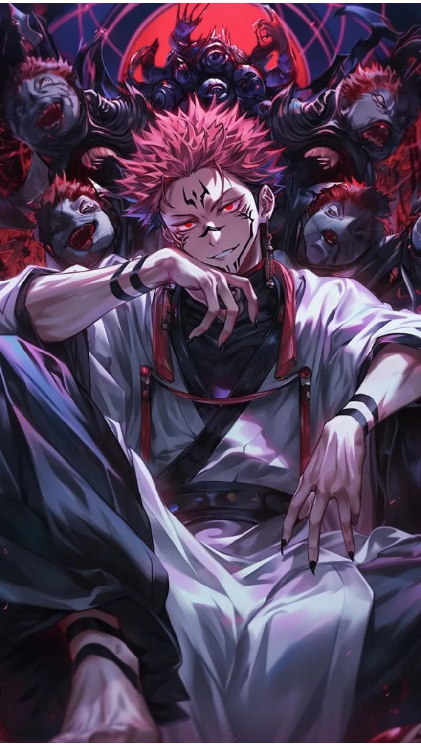 ai character: Sukuna and period  background
