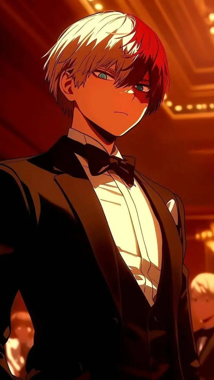 ai character: Shoto Todoroki  background