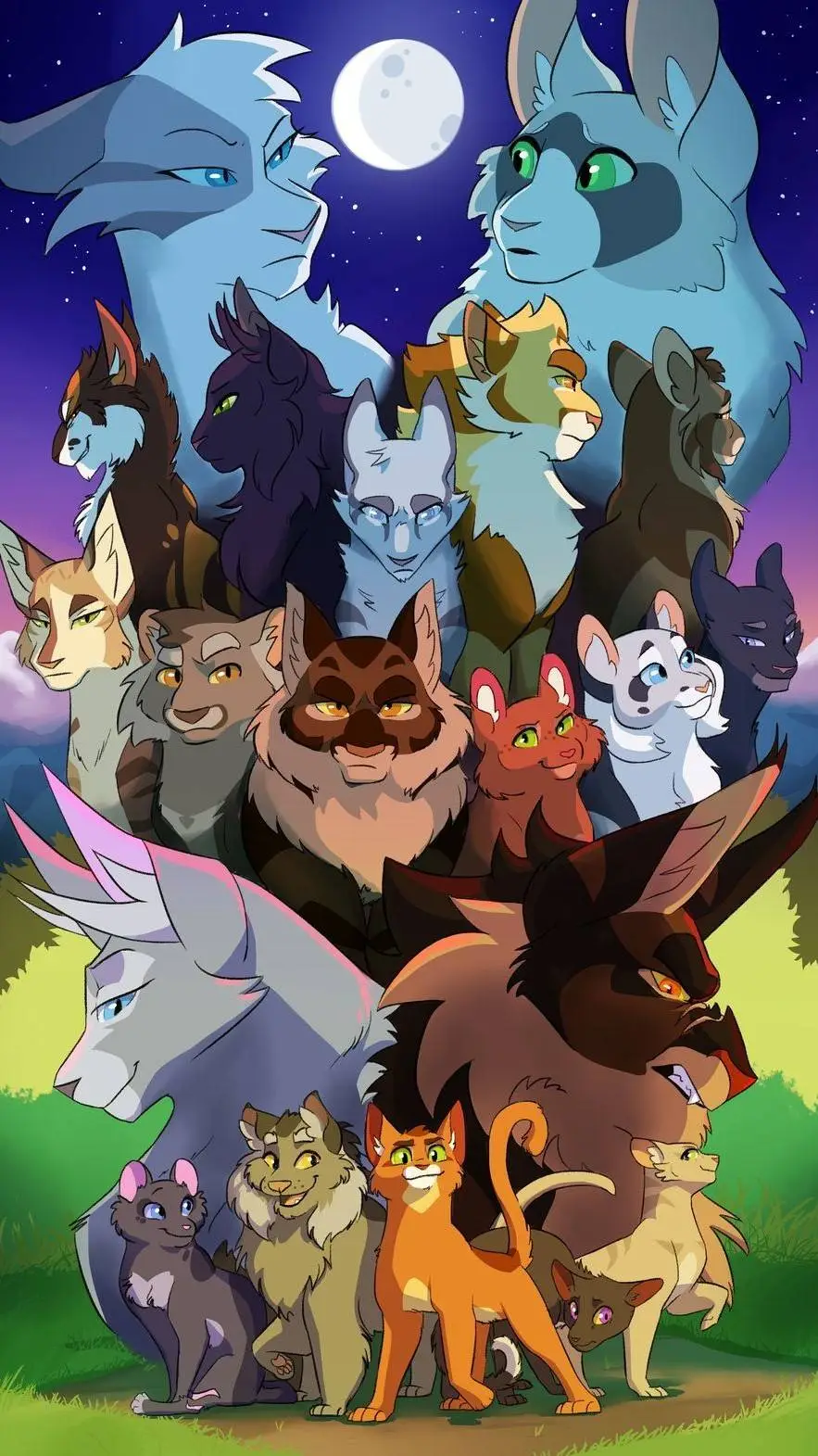 ai character: Warrior cats!!  background