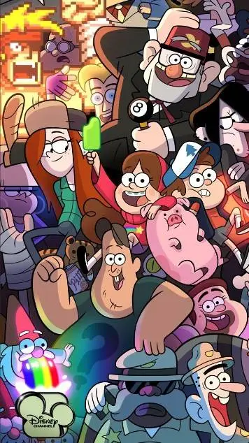 ai character: Gravity falls background