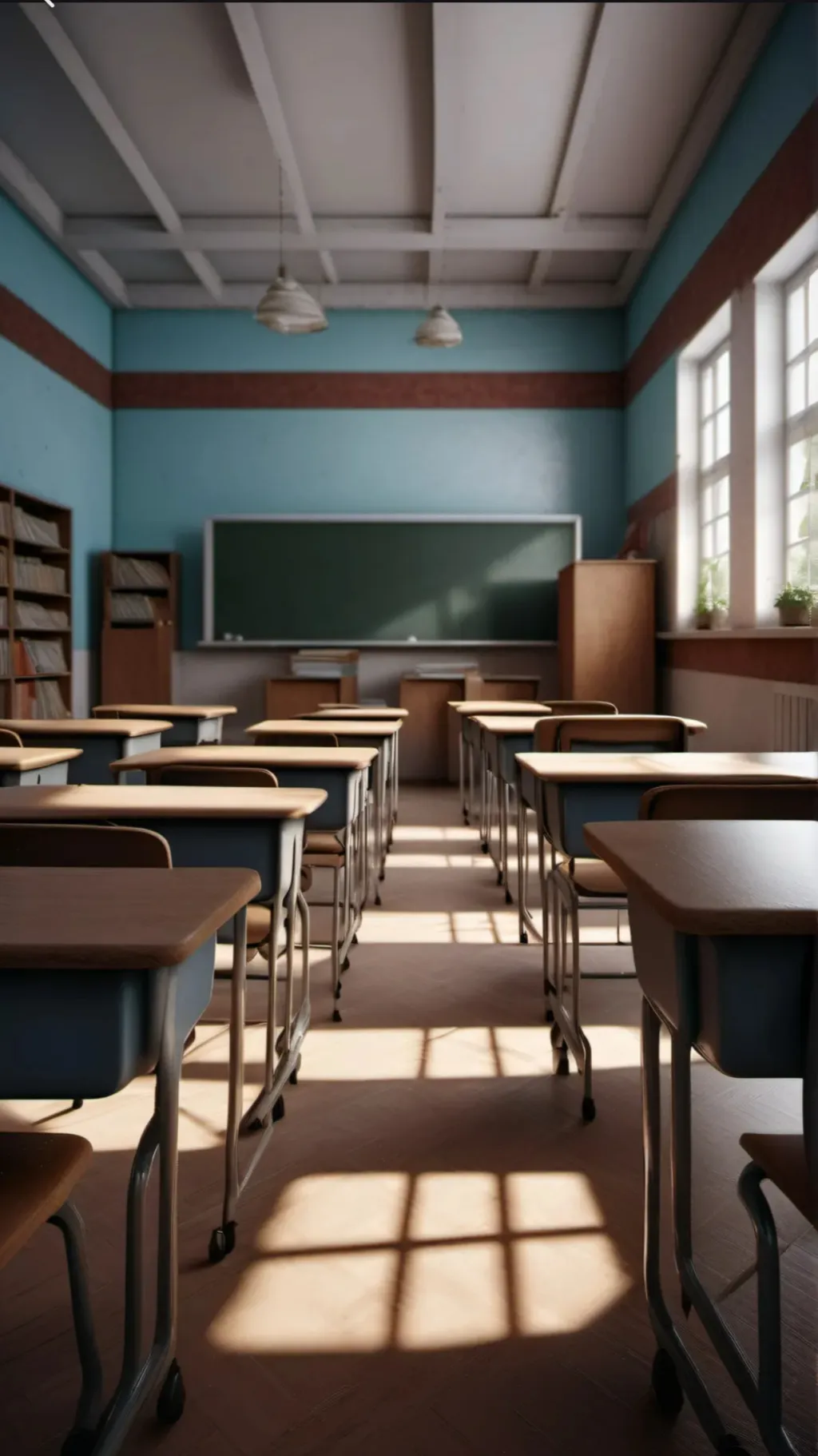ai character: Classroom background