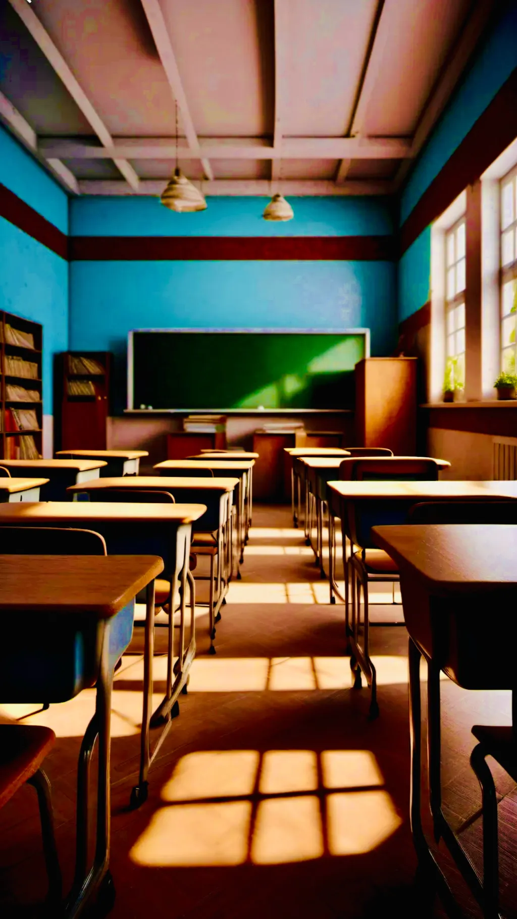ai character: ANOTHER classroom background