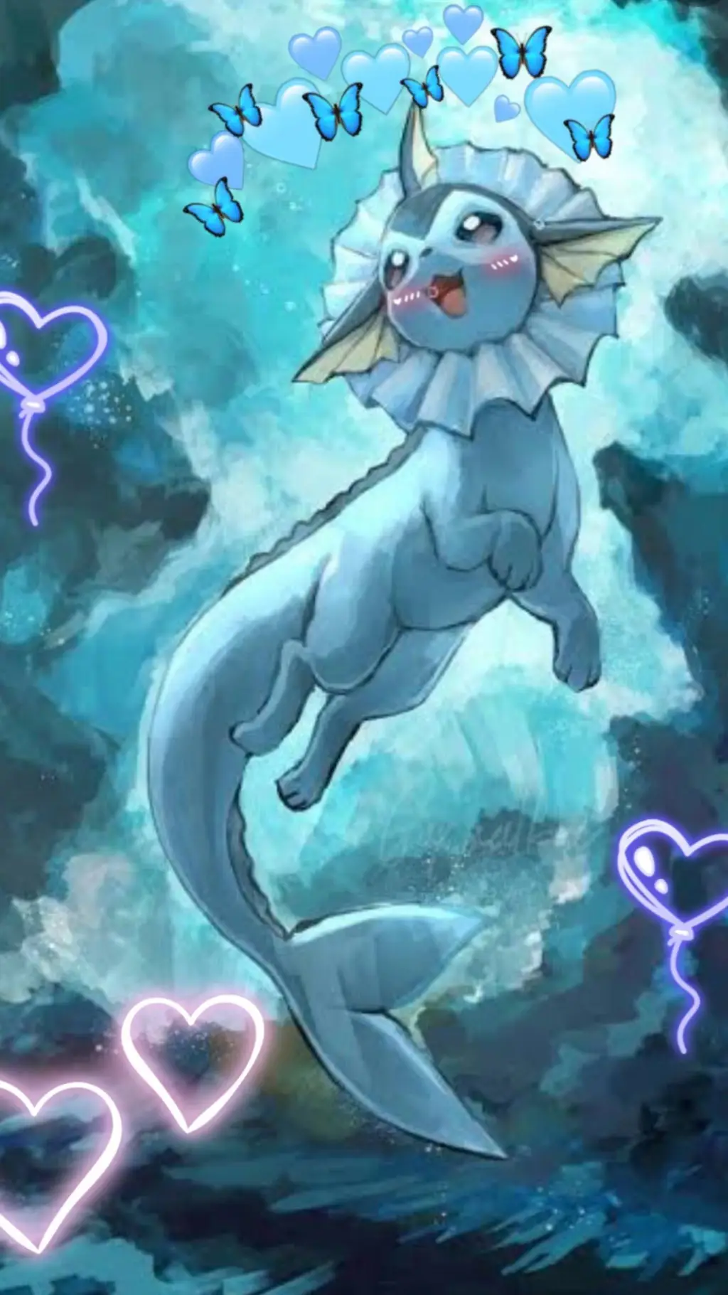 ai character: vaporeon  background