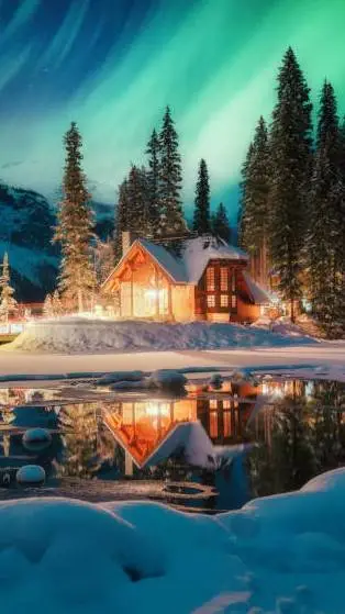 ai character: Cozy Cabin Retreat background