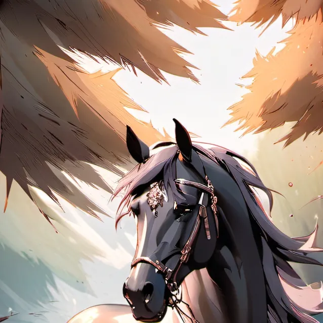 chat with ai character: Black Knight horse