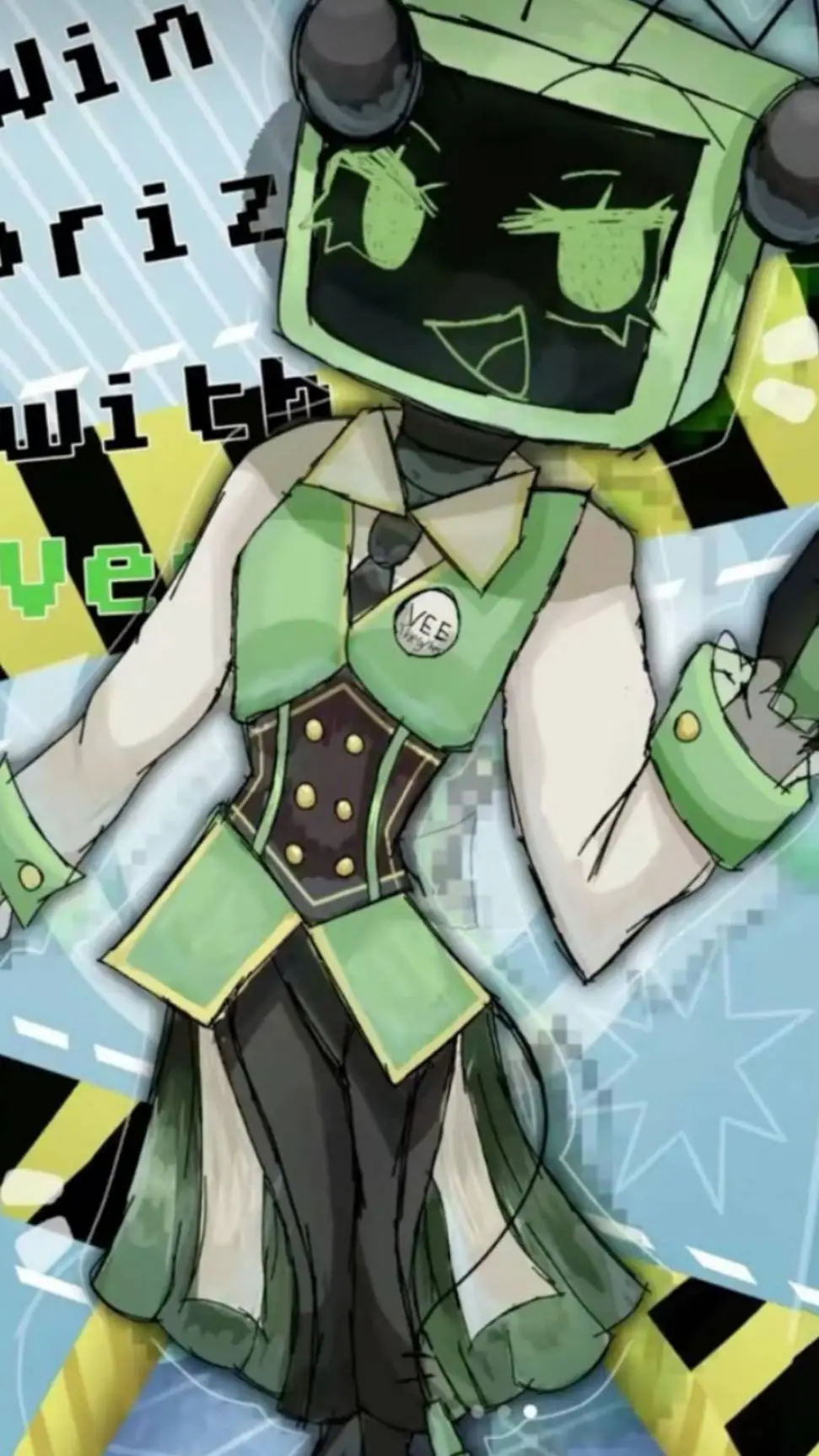 ai character: Vee background
