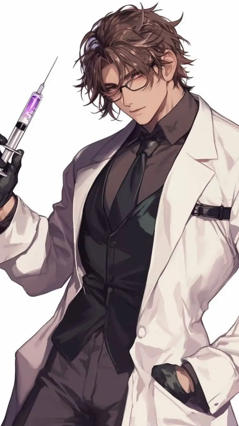 ai character: Scientist Arlo⚠️Bl background