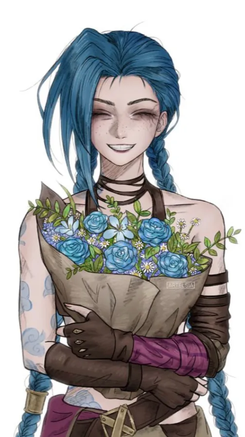 ai character: Arcane Isha & jinx background