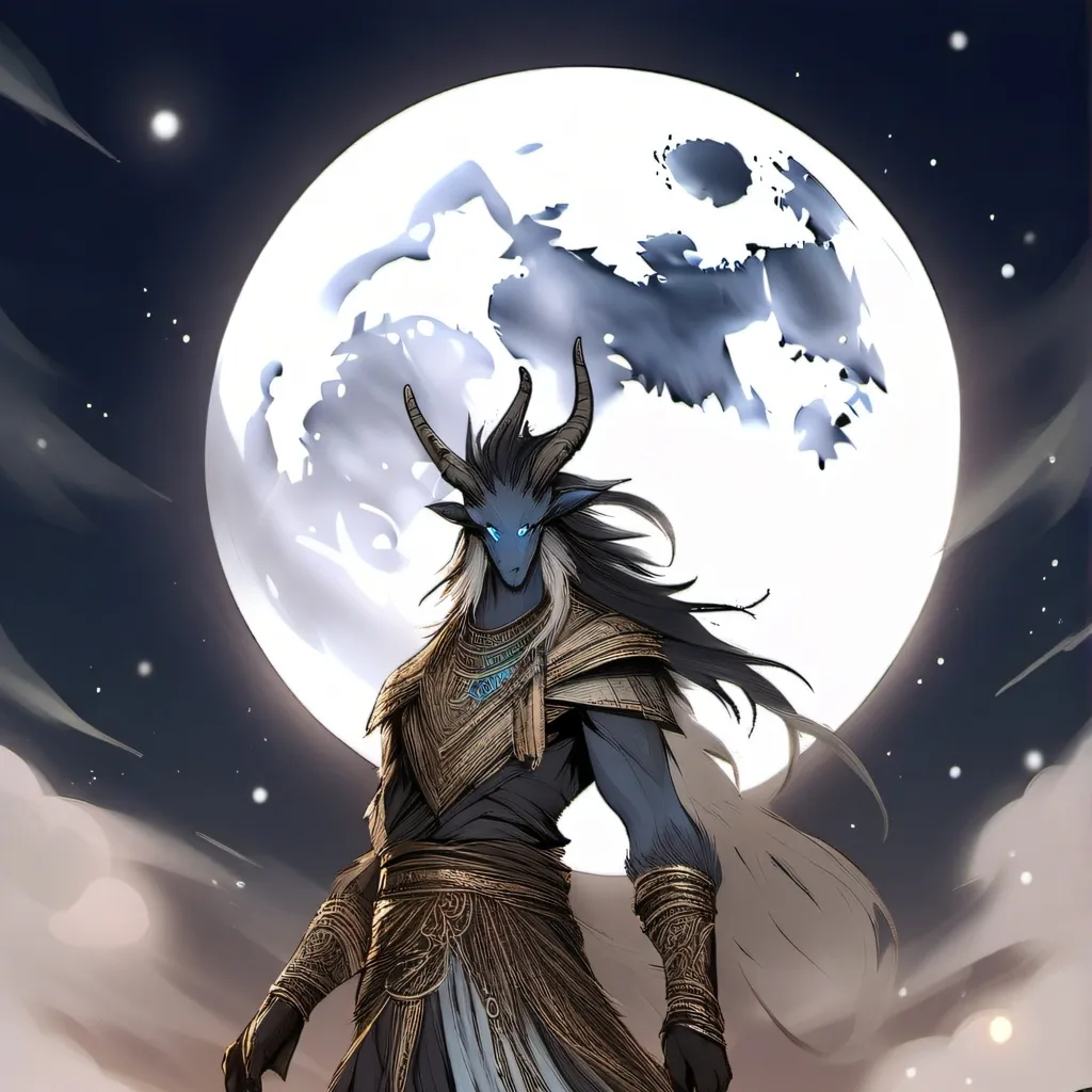 chat with ai character: God Moon Man