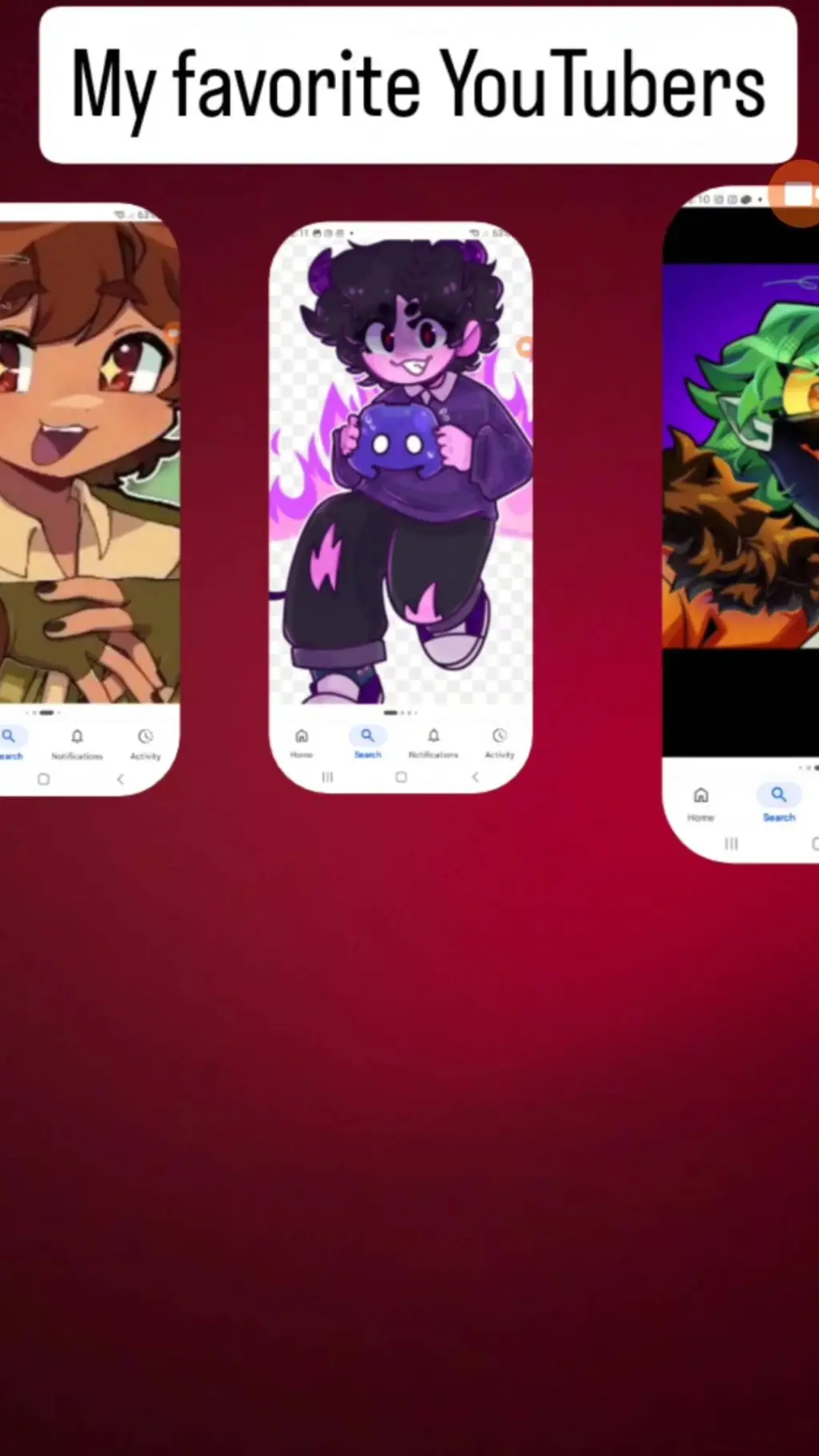 ai character: v.tubers background
