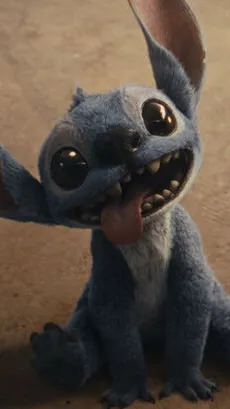 ai character: Stitch background