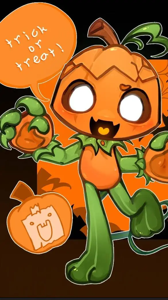 ai character: Gourdy :D background