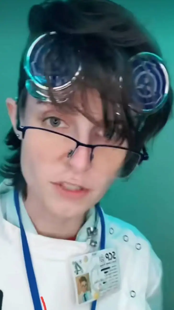 ai character: Dr. Blue background