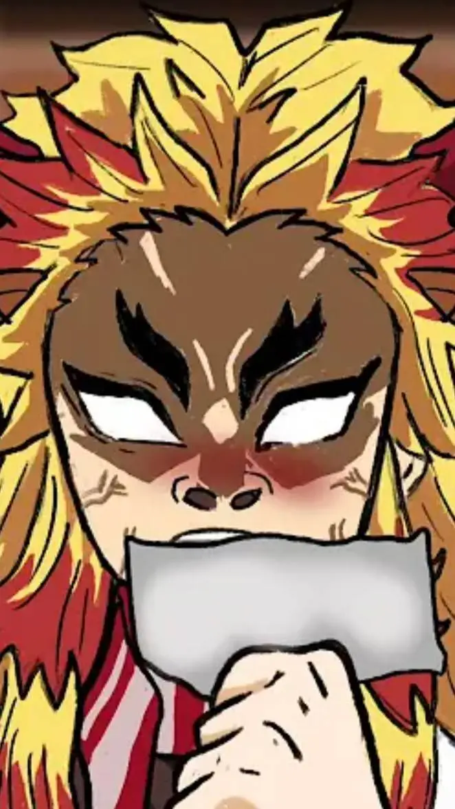 ai character: rengoku Christmas  background