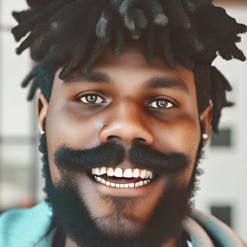 chat with ai character: Black feinious man