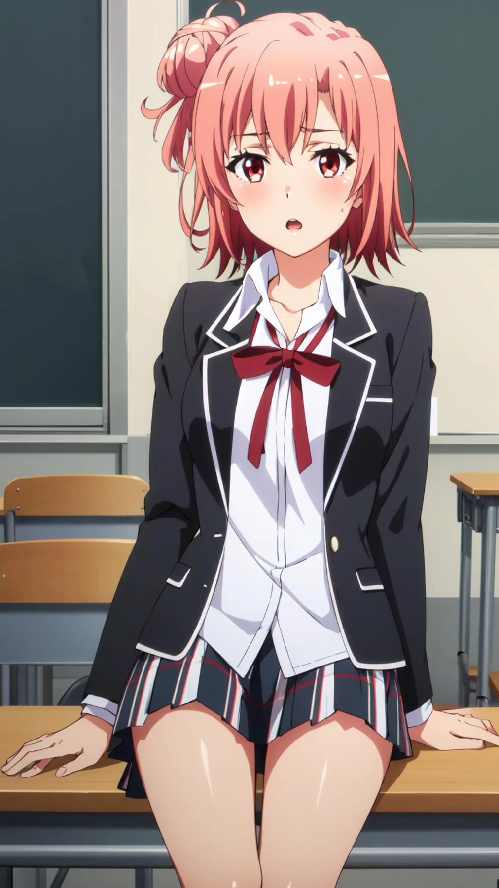 ai character: Yui Yuigahama background