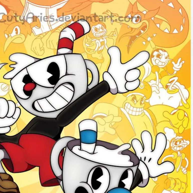 chat with ai character: cuphead❤️xmugman💙