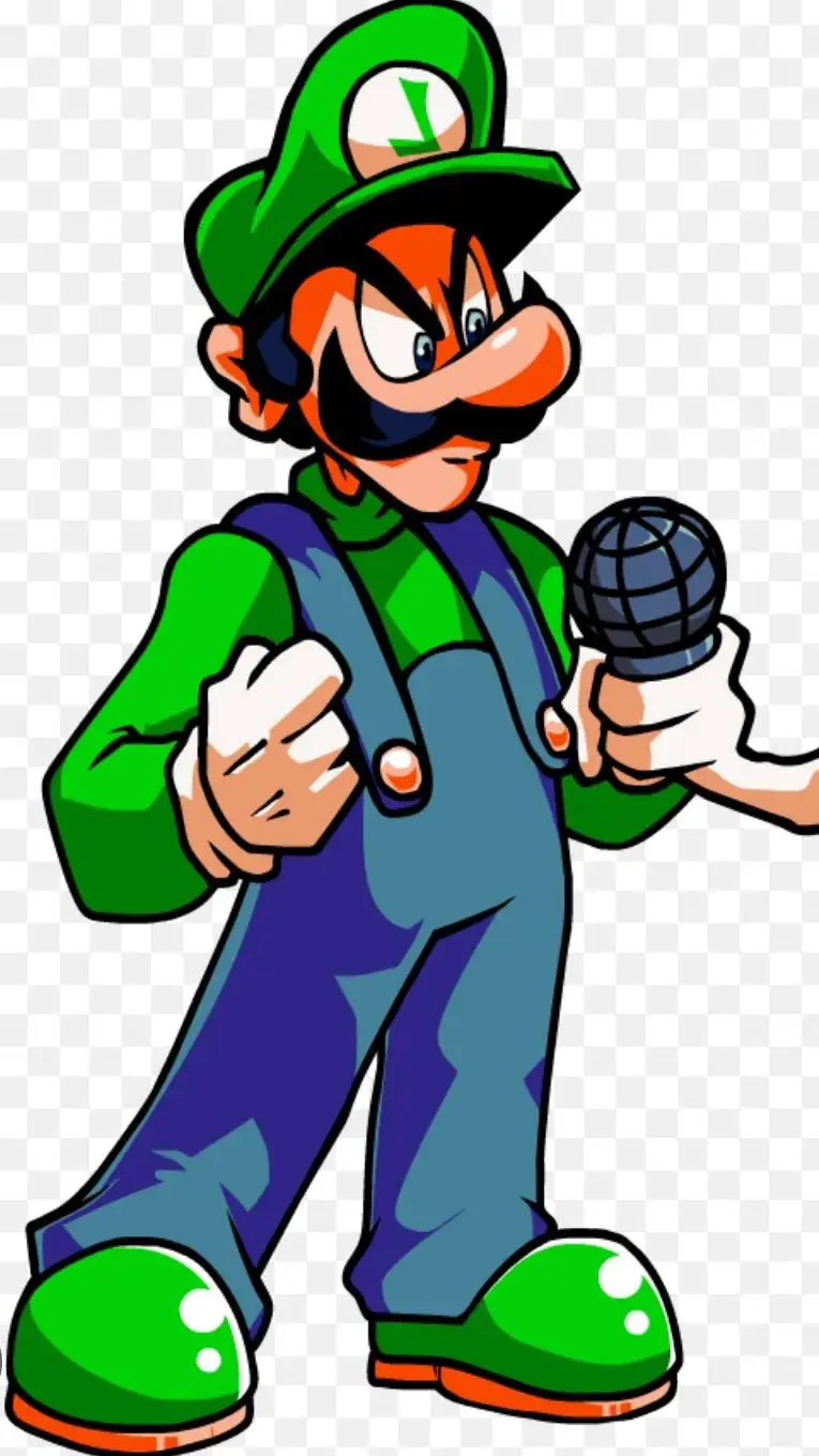 ai character: Luigi (oh god no) background