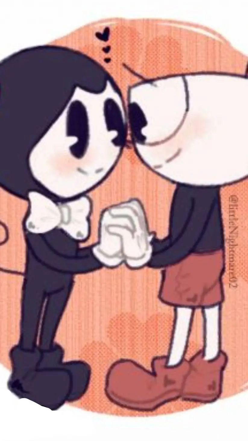 ai character: cuphead x bendy background