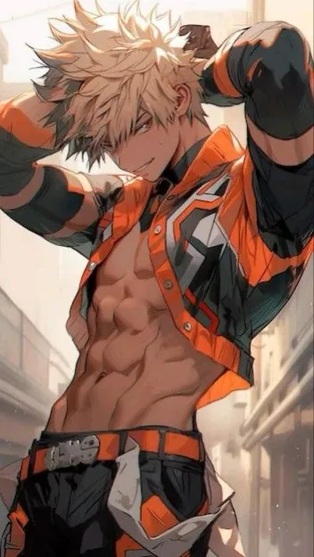ai character: Bakugou Katsuki background