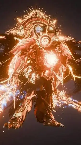 ai character: God titan clockman background