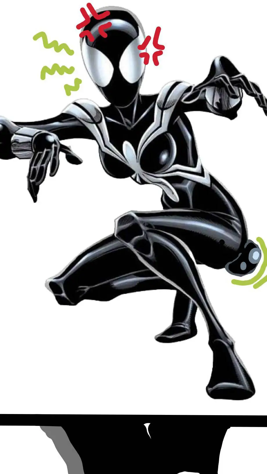 ai character: Venom Spiderman  background