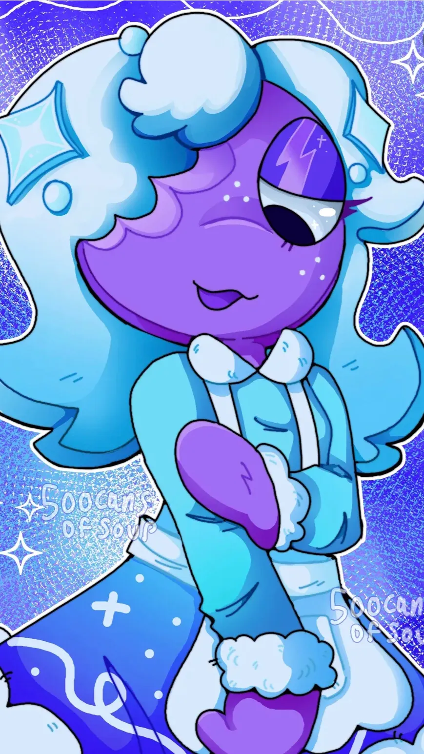 ai character: Snow-Time Ginger background