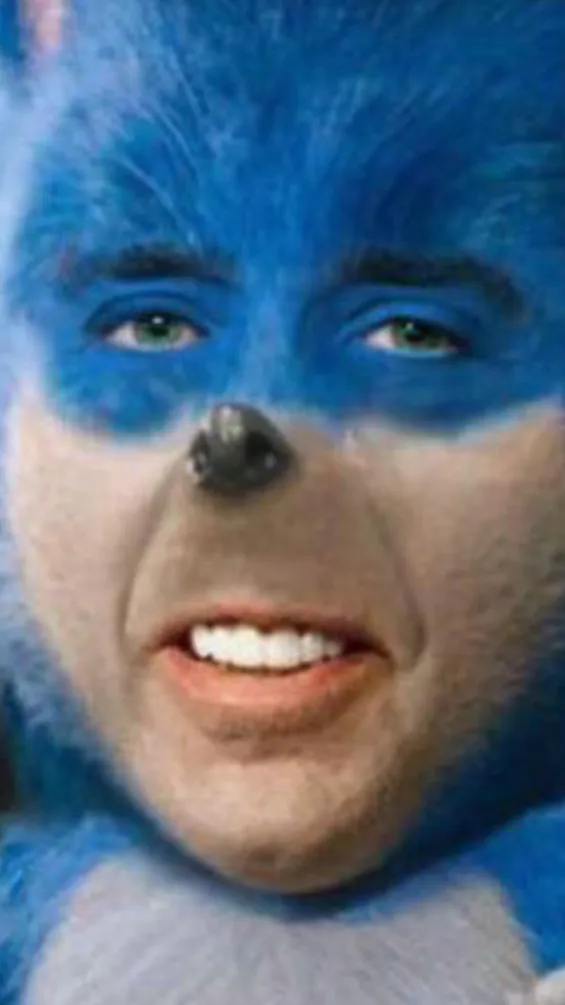 ai character: Autistic sonic  background