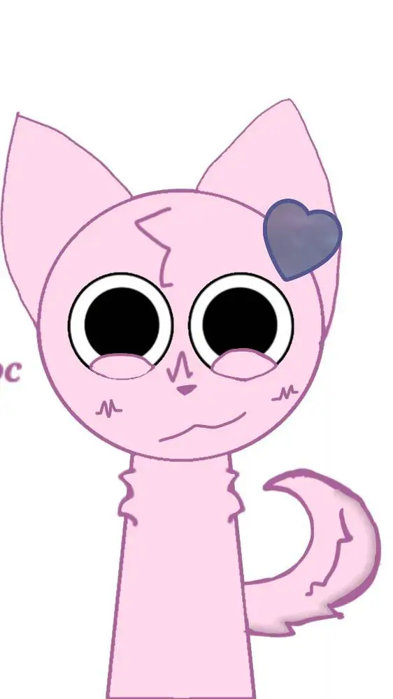 ai character: pink sprunki background