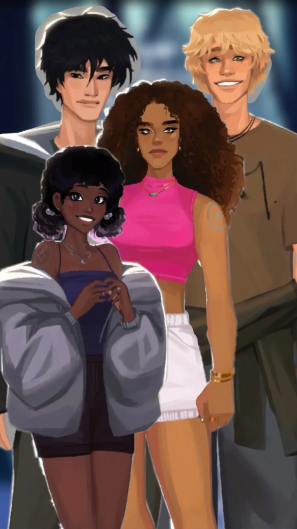 ai character: Camp wish you well background