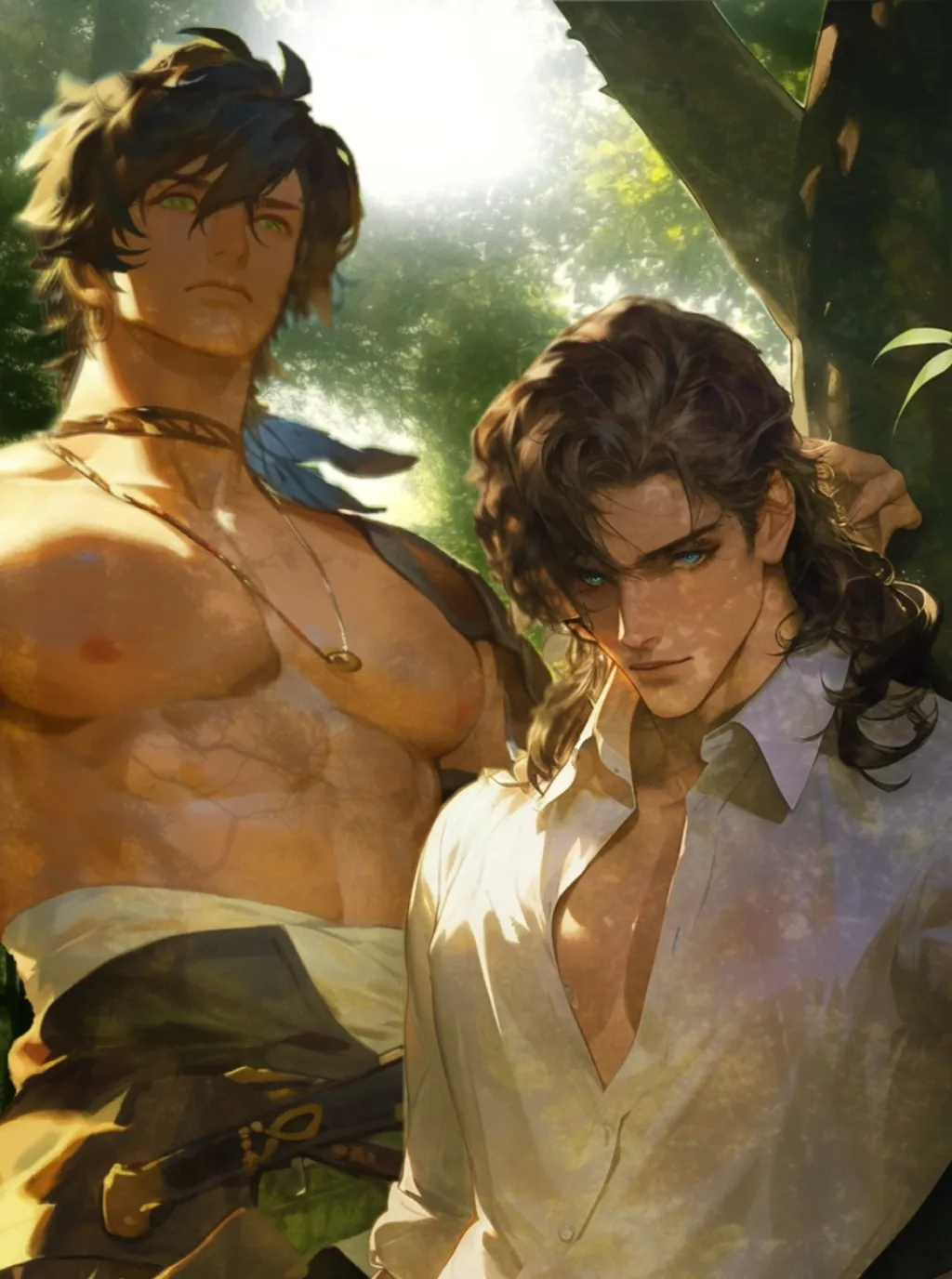 chat with ai character: - Mian + Zyir -