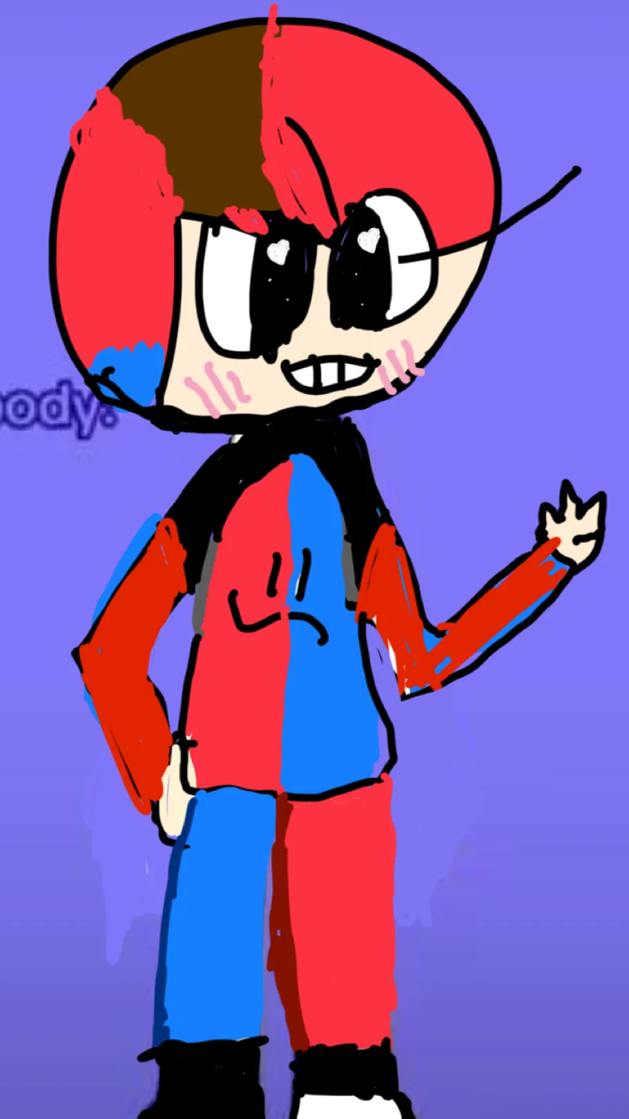 ai character: Dandy world cash background