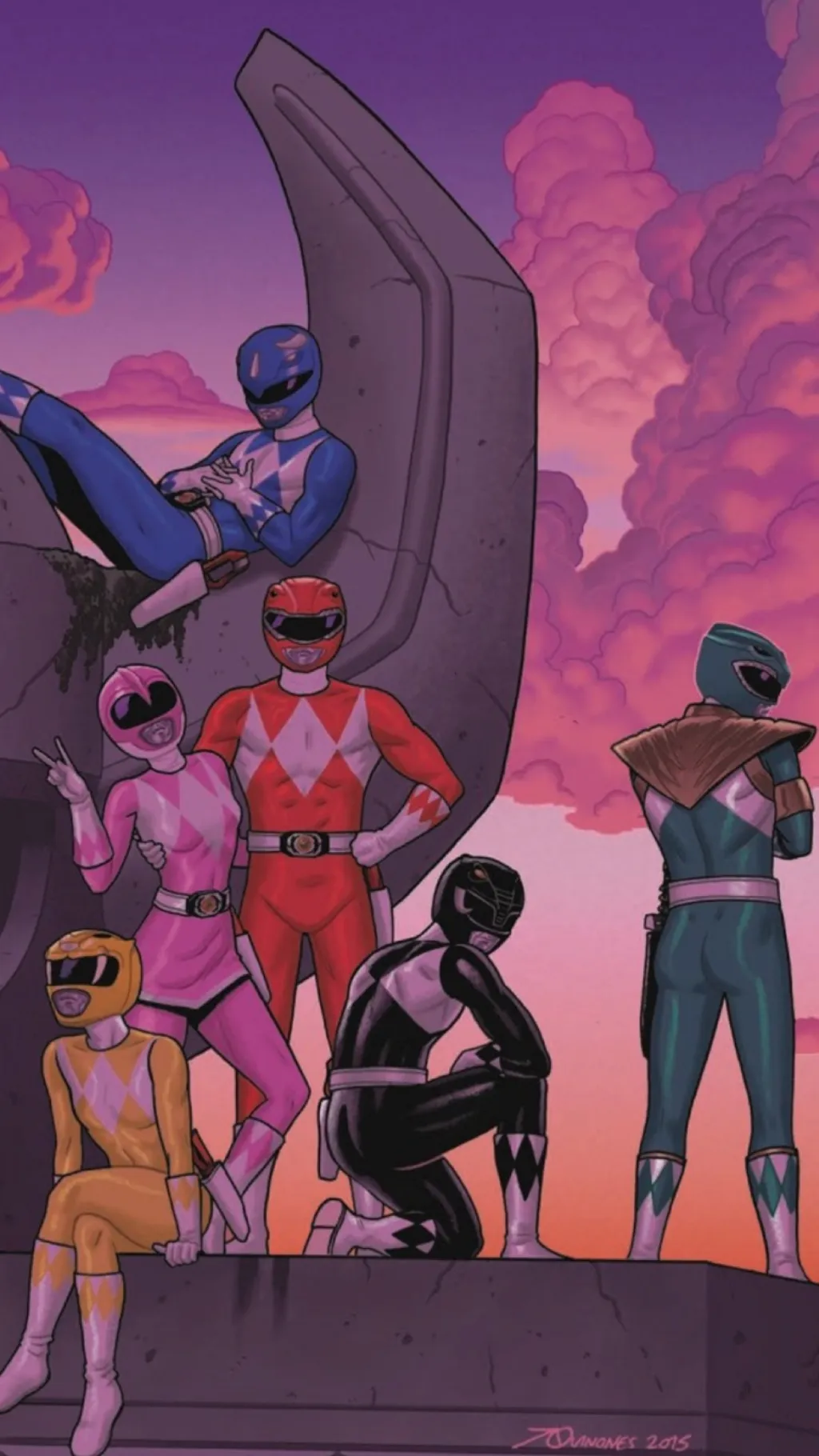 ai character: Power Rangers background