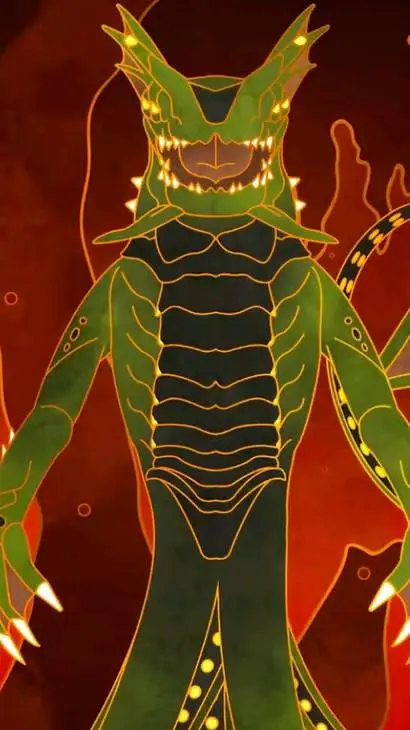 ai character: sea dragon background