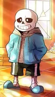 ai character: Sans finally won background