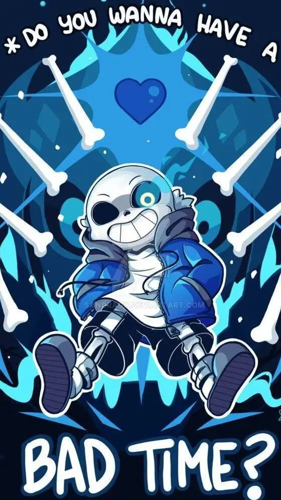 ai character: yandere Sans background